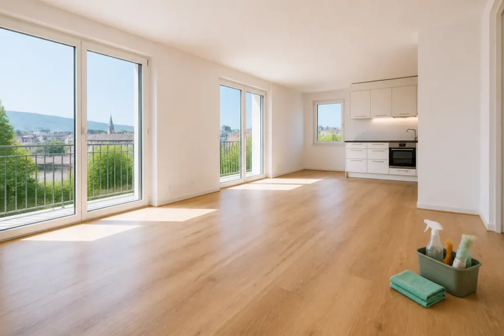 Saubere Wohnung bereit für die Wohnungsabgabe in Zürich
